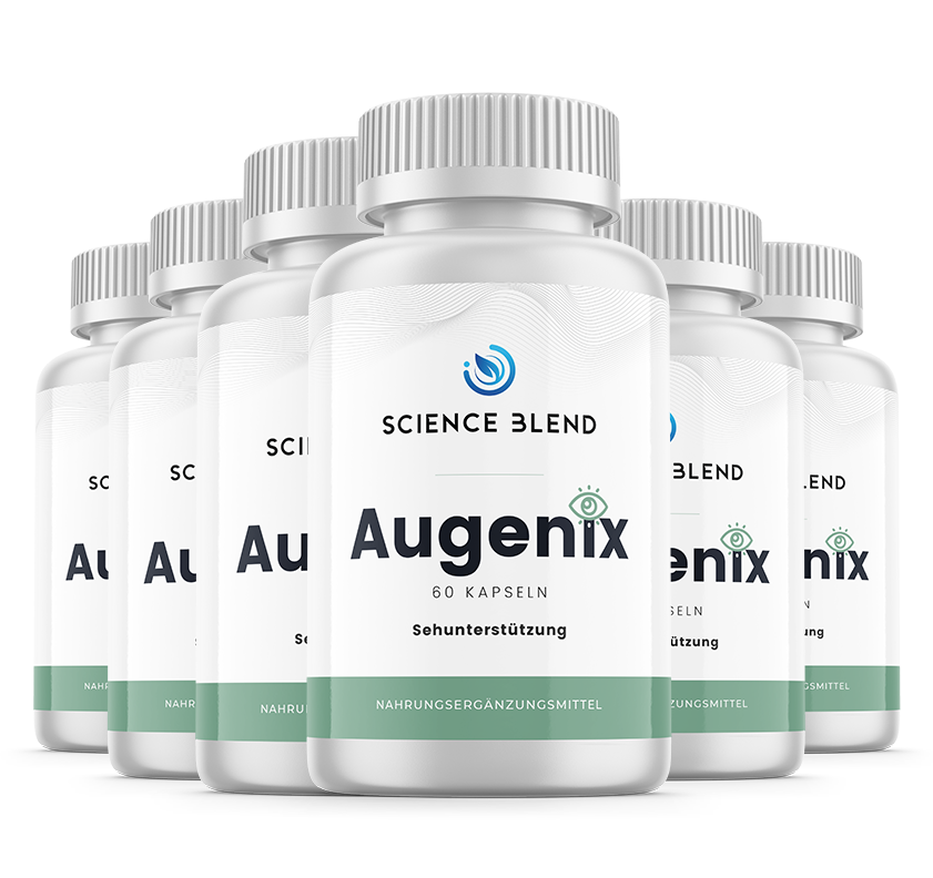 Augenix 6er-Paket – sechs Dosen mit je 60 Kapseln, 180 Tage Vorrat